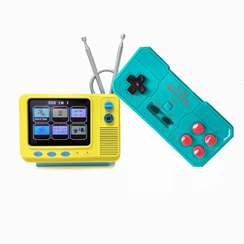 

B49C TV Video Games Player C3 Classic Retro TV Games Console 3.0Inch Screen With Mini Pocket Gamepad