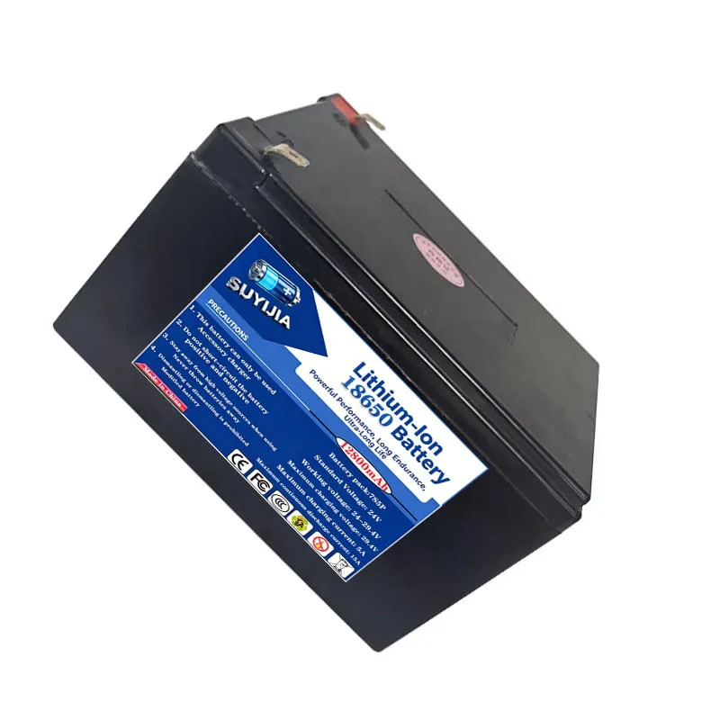 Brand New 24V 7S5P 29.4V 12800mAh High Power 18650 Lithium Ion Battery with BMS for Electric Bicycles, Electric Boats, Tricycles