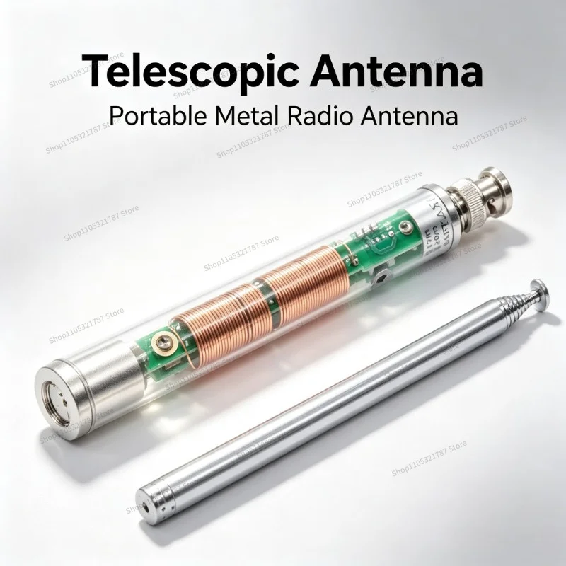 For Portable HF Shortwave Whip Antenna QRP Field Telescopic Antenna Amateur Radio Outdoor Mobile Communication Antenna