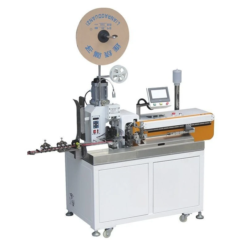 Fully automatic five-wire terminal machine, head swing one-out five-pressure terminal machine, automatic five-wire double