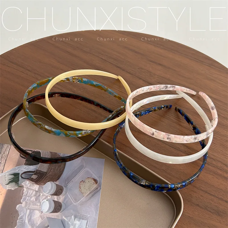 Premium Acetate Hair Clip with Glasses Danish Minimalist Design Tortoiseshell Pattern Practical Hair Accessory