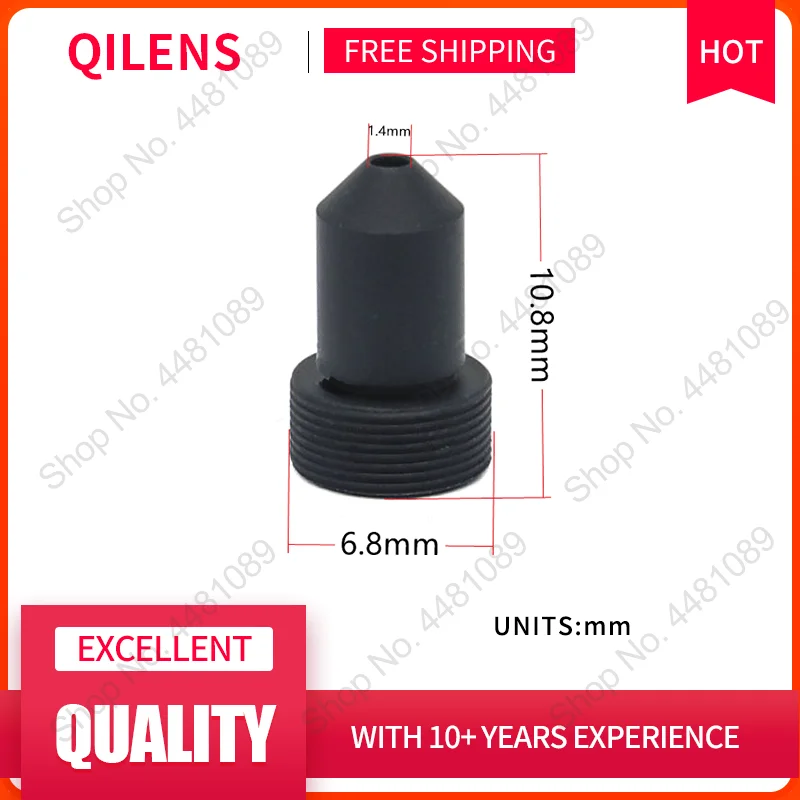 Qilens Cctv Lens M7 6Mm Voor Beveiliging Pinhole Camera Hd 2Megapixel Beeldsensor 1/3 1/4 "Cctv Camera lens