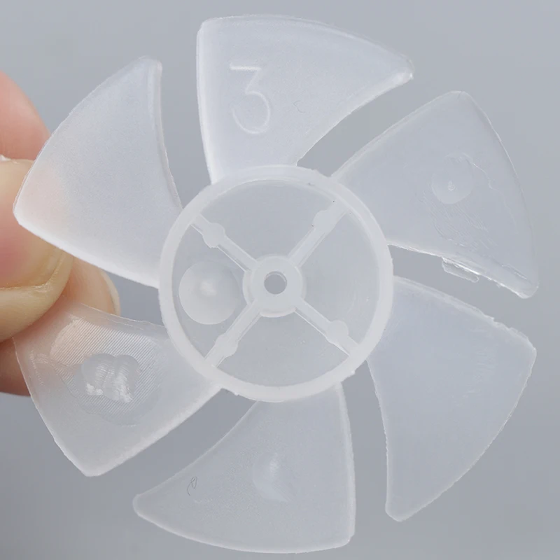1 Pcs Small Power Mini Plastic Fan Blade 6 Leaves For Hairdryer Motor