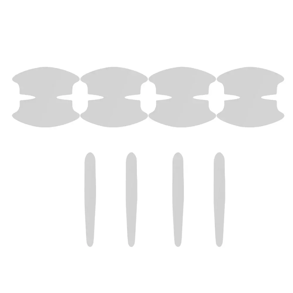 ユニバーサルカードアハンドル傷防止フィルム – 4/8個入りクリアドアボウル保護ステッカー、塗装面保護オートアクセサリー