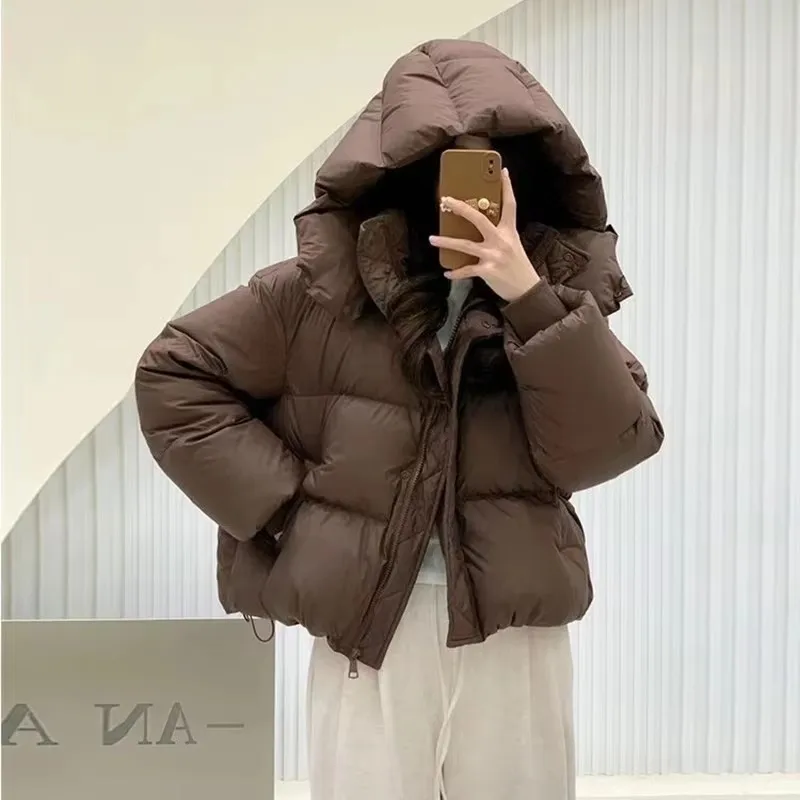 New 2025 Parkas Women Winter Down Cotton Jacket Coat Ladies Hooded Outwear Parka Thick Cotton Padded Female Overcoat Tops