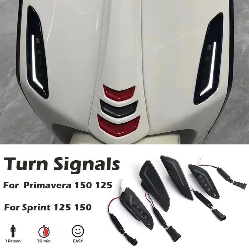 

For Vespa Sprint 125 150 Primavera 150 SPRINT PRIMAVERA 125 Accessories LED Front Rear Brake Lights Turn Signal Lamps Taillights
