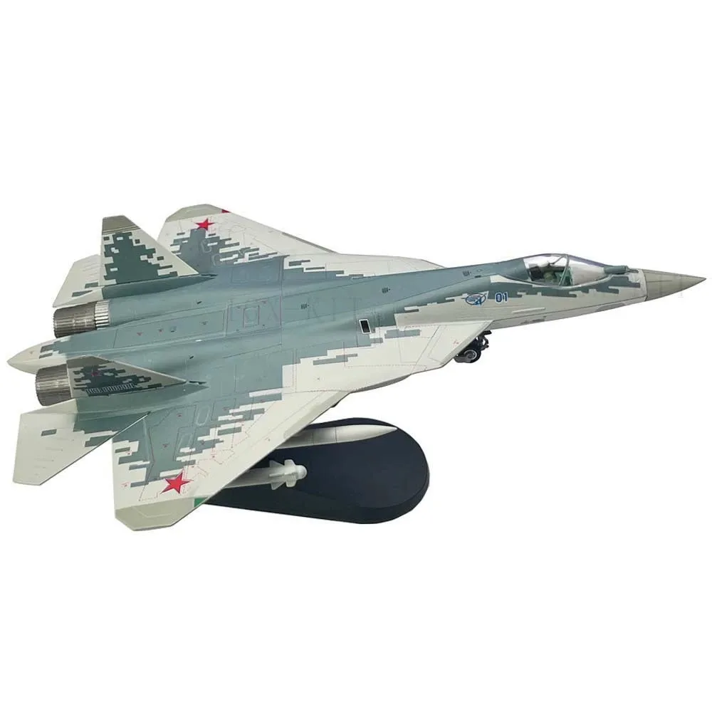 1/72 Scale Aircraft SU57 SU-57 Stealth Fighter Zhuhai Airshow 054# Plane Model Alloy Simulation Collectible Miniature Airplane