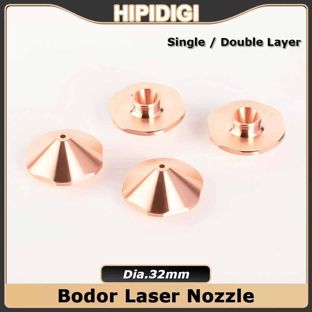 

Bodor Laser Nozzle Dia.32mm Single Double Layer Caliber 0.8 - 5.0mm for Raytools Empower Glorystar Fiber Laser Cutting Machine