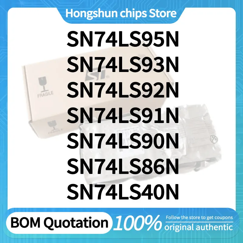 

SN74LS20N SN74LS40N SN74LS86N SN74LS90N SN74LS91N SN74LS92N SN74LS93N SN74LS95N Standard version