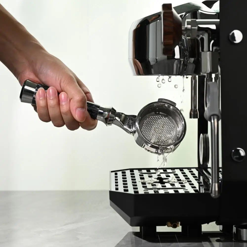 MUVNA 58mm E61 Bottomless Portafilter 2-Ear SUS304 Stainless Steel Espresso Filter Holder for E61 Coffee Machine