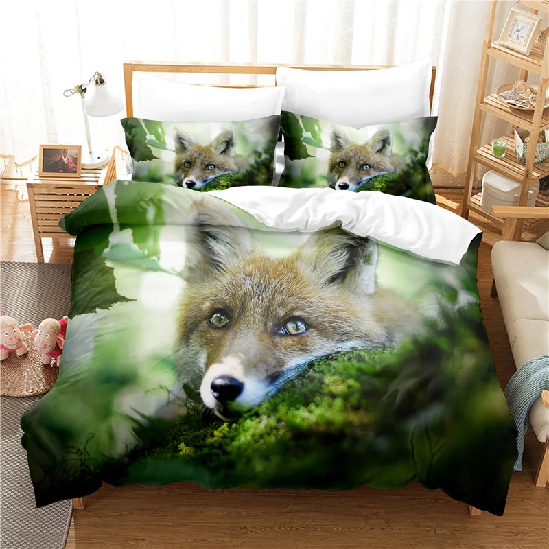 

Fox Bedding Set Duvet Cover Set 3d Bedding Digital Printing Queen King Size Bedding Set