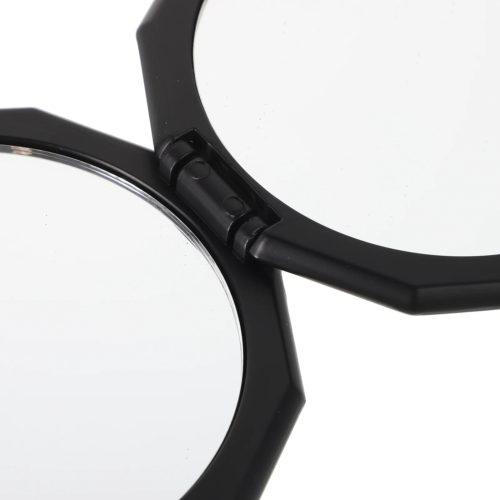 مرآة مكياج صغيرة الحجم قابلة للطي، مرآة صغيرة محمولة للنساء، غطاء قلاب لطيف للحماية أثناء السفر للاستخدام اليومي