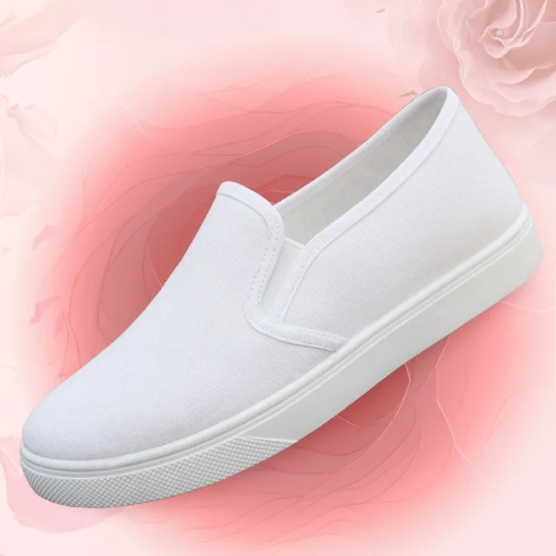 Summer New Slip-On Canvas Shoe Breathable Casual Loafers Lightweight Comfortable Flat Sneakers Daily Man Shoes Zapatos De Mujer