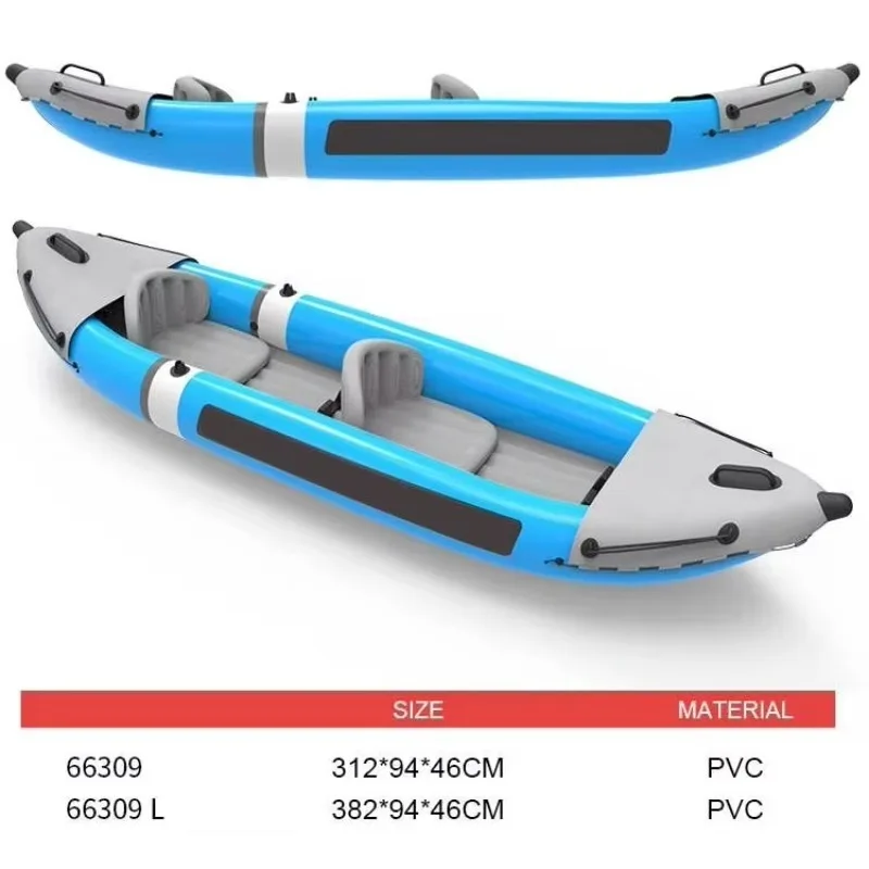 2026  OEM Outdoor Water Sports Inflatable Boats Fishing Canoe Inflatable Excursion Pro K2 Kayak