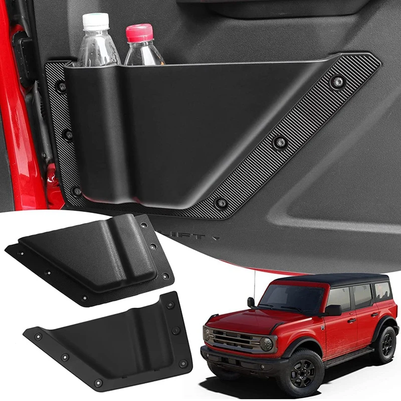 Front Door Storage Box For Ford Bronco 2021 2022 Accessories Door Side Organizer Box Interior Storage, 2 Pack