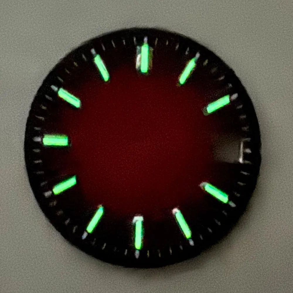 29mm Black Red Multicolor Watch Dial Hand Set Luminous Fit NH35 NH36 Automatic Movement For Diving Men Watch Parts Accessories