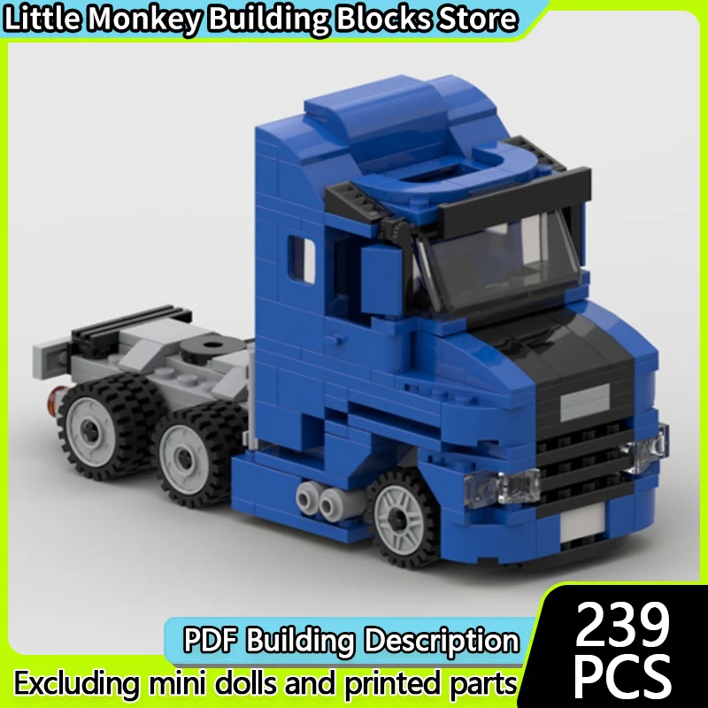 

City Car Model MOC Building Bricks T580 V8 Heavy-Duty Truck Modular Technology Children Holiday Gifts Assemble Toys Suit