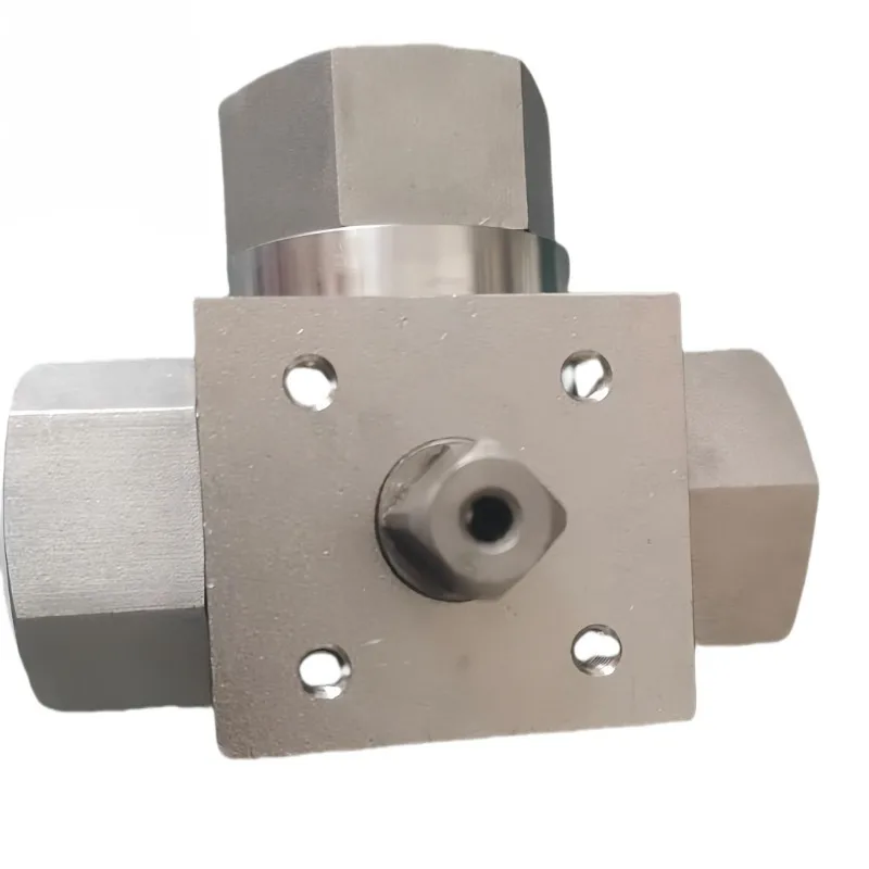 Automobile Oil To  DN25-G1 Three-way L-type Platform High Pressure Ball Valve Three-way Platform  Accessories
