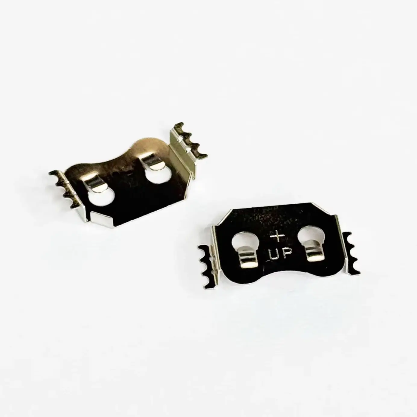 Precious Stamping Metal CR1632 Button Coin Cell Battery Holder SMT CR1632 Battery Retainer Clip P/N 1608