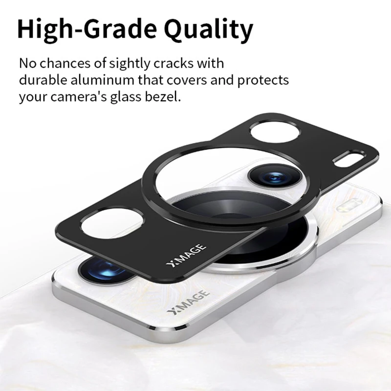 Aluminum Camera Lens Screen Protector for Huawei P60 Pro Art Metal Camera Cover for Huawei P60Pro Back Protection Ring Case