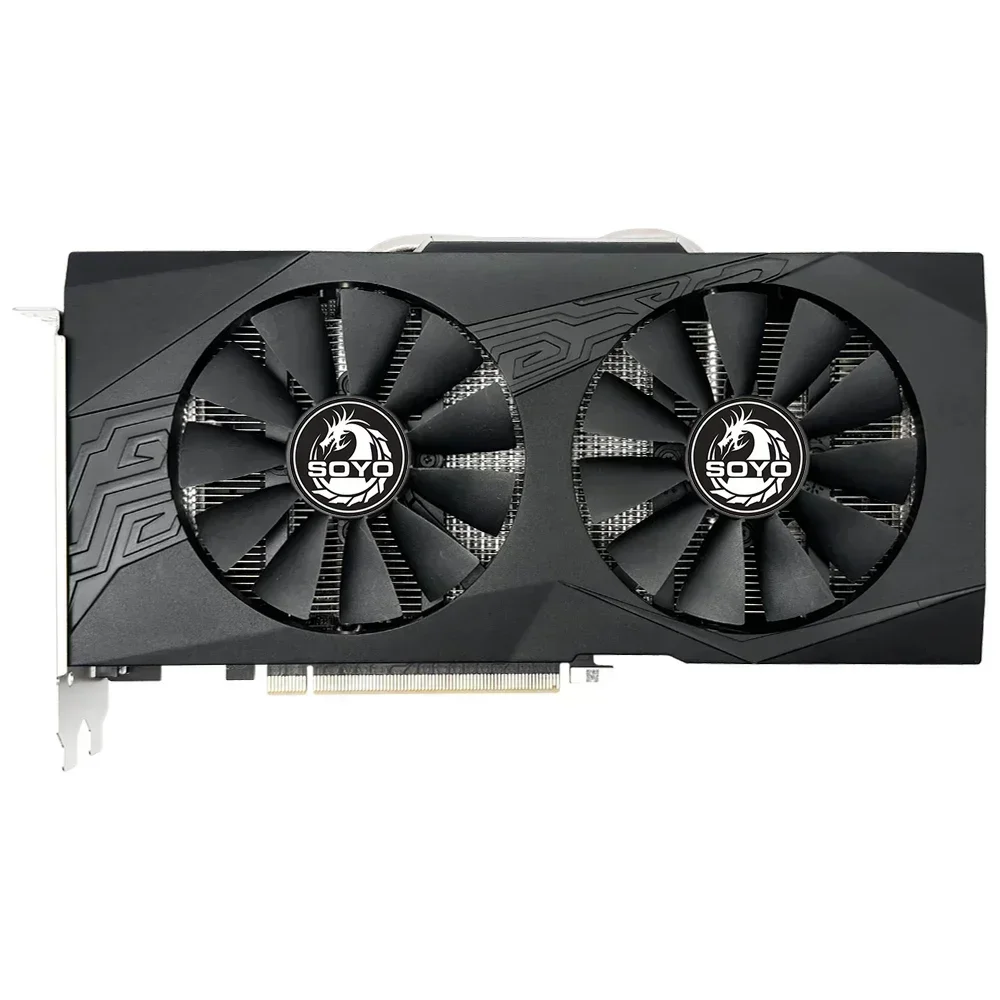 Baru! 【SOYO】 Kartu Grafis Radeon RX580 8G Memori GDDR5 Kartu Gaming AMD 256Bit PCIE3.0x16 HDMI DVI untuk Komputer Desktop placa