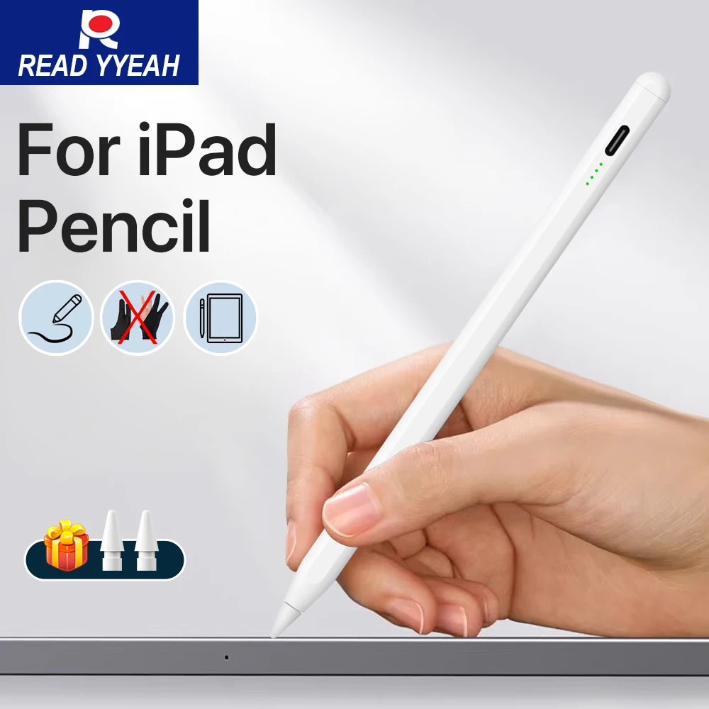 

Карандаш для iPad с отклонением ладони и магнитной присоской для Apple Pencil 12,9 11, стилус для 1st 2nd Pro Air 5, аксессуары для Ipad