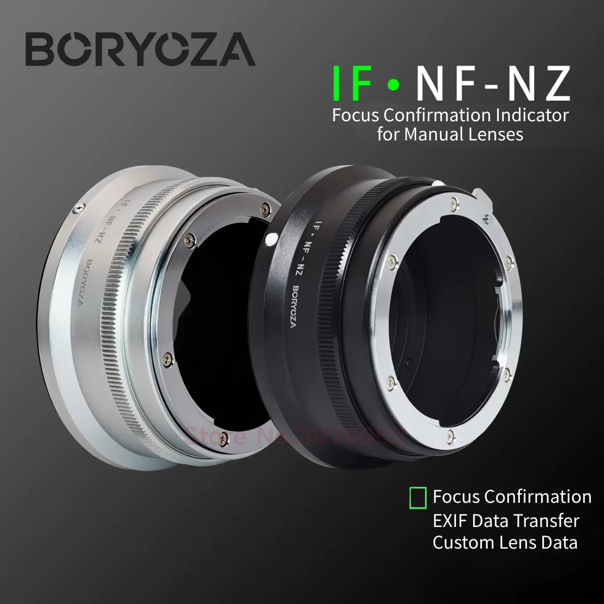 Photography Prompt - BORYOZA NF-Z Focus prompt Adapter Ring