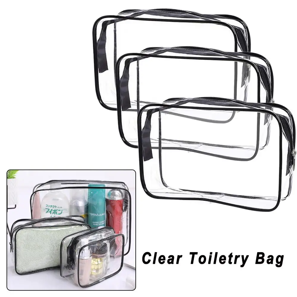 

Environmental Protection Zipper PVC Storage Pouch Cosmetic Bags Transparent Makeup Case Toiletry Bag