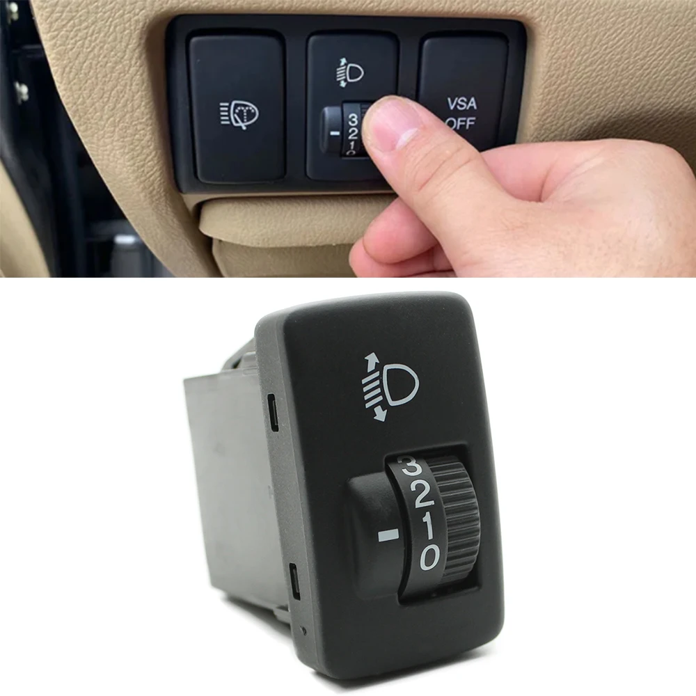 

Auto Headlamp Level Headlight adjustment switch Light switch button for Honda Accord 2008 2009 2010 Accessories