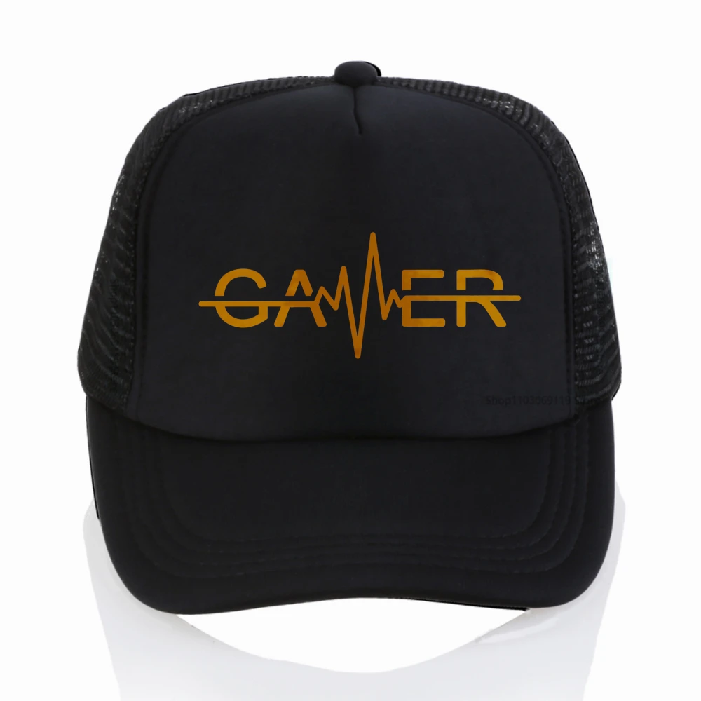 

GAMER Baseball Cap Adjustable Hats Women Men Summer Outdoor Sports Net breathable hats Adjustable Gifts for Men