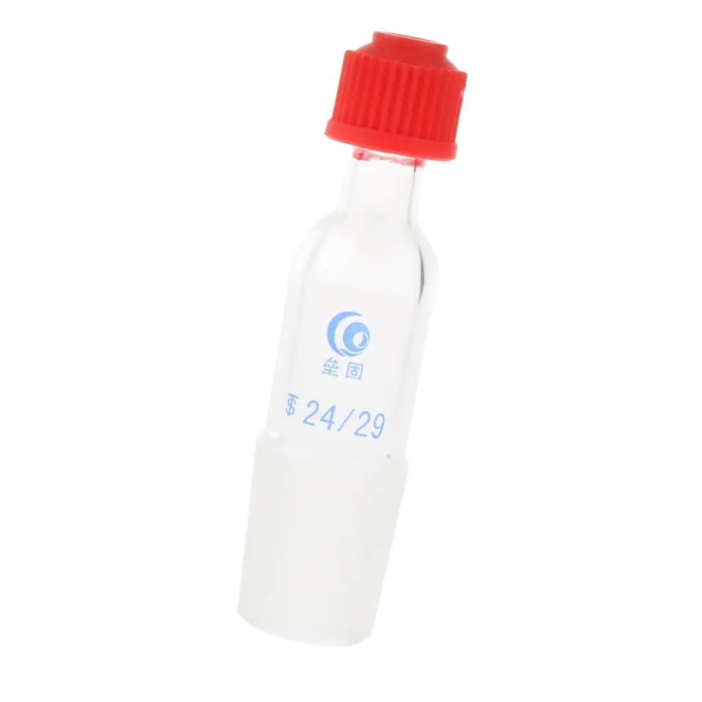 Borosilicate Glass Inlet Adapter 24 29 Inner Joint Connector for Laboratory Distillation Setups