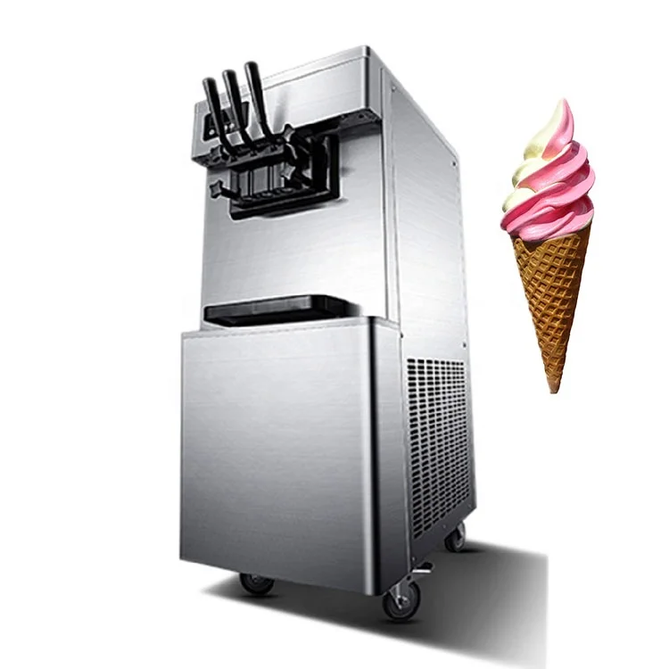 

Wholesale Commercial Italian Ice Cream Maker/Ice Cream Roll Machine/3 Flavor Soft Serve Ice Cream Making Machine
