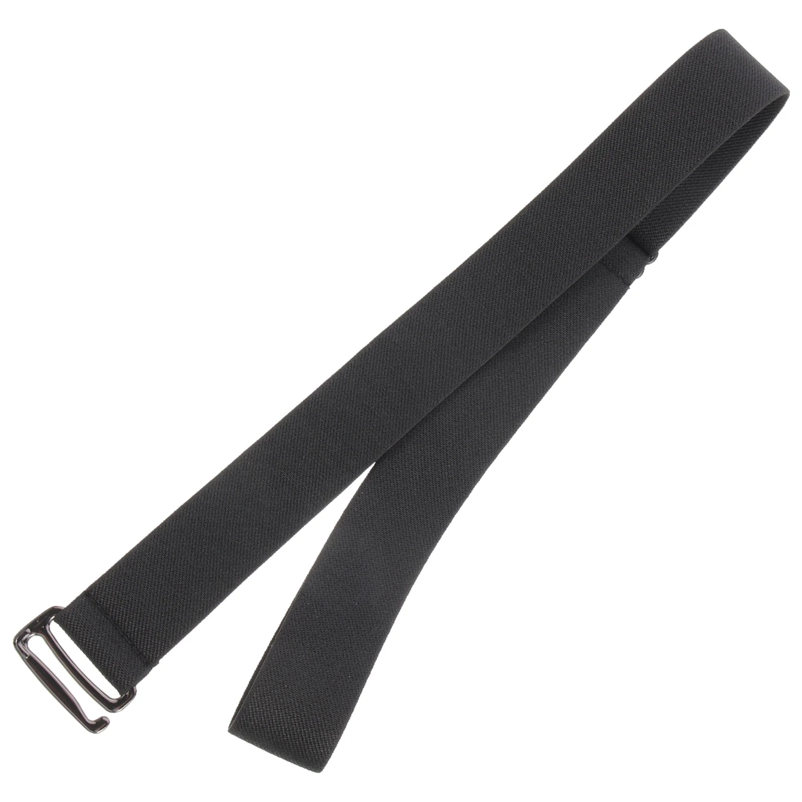 Chain Belt Elastic Invisible Waist Belts for Jeans Elasticity Black Polyester Strap