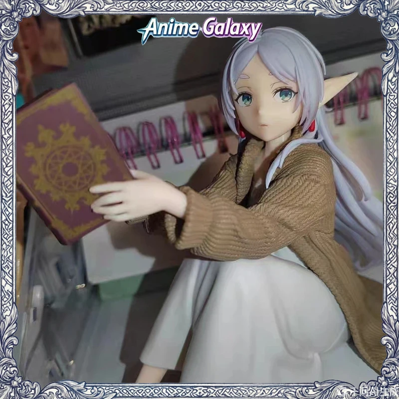 

Frieren Reading Anime Elf Girl Figure Collectible Model Desk PC Case Decor Statue Book Companion Gift For Anime Fans Wholesale