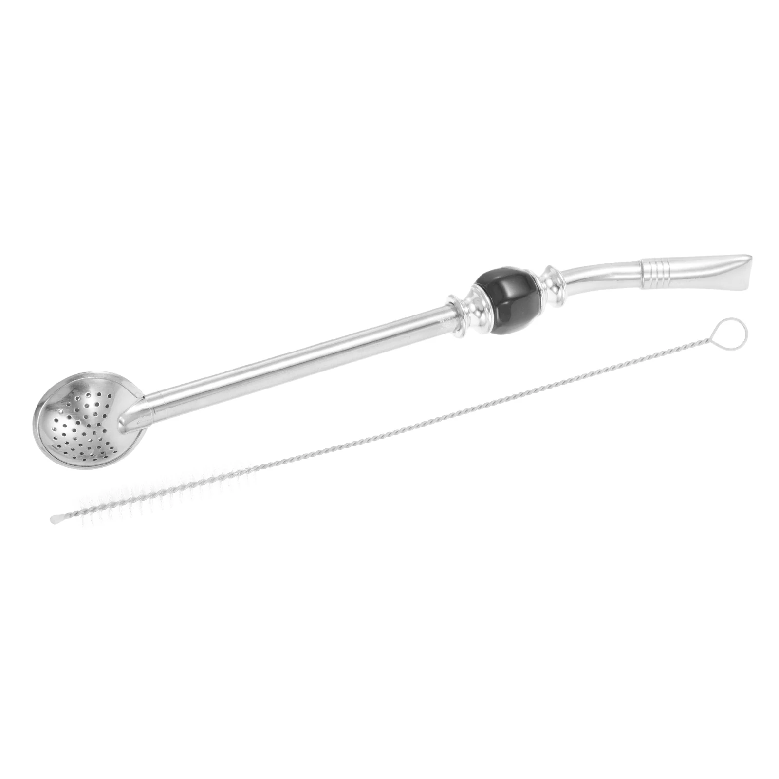 

Reusable Matte Stainless Steel Tea Straw Straws Stainless Steel Long Handle Filter Strainer Metal Coffee Tea Drink Accessories
