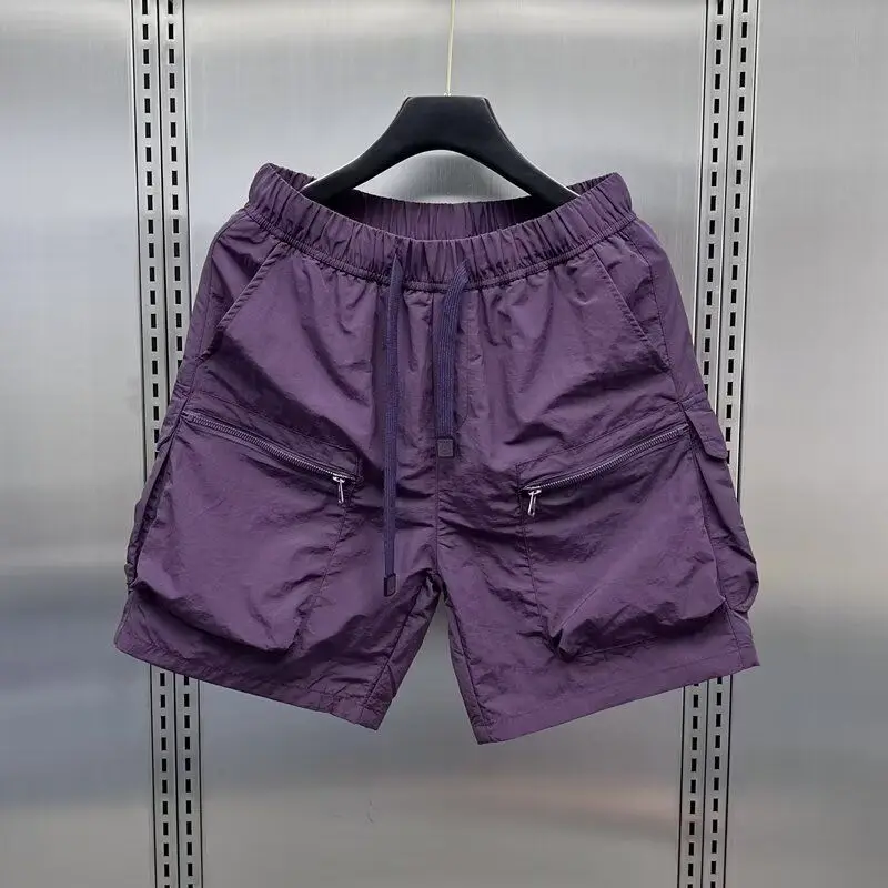 

Новые мужские шорты в американском стиле, свободного кроя, повседневные, тонкие, больших размеров, для спорта и отдыха, бриджи до колена