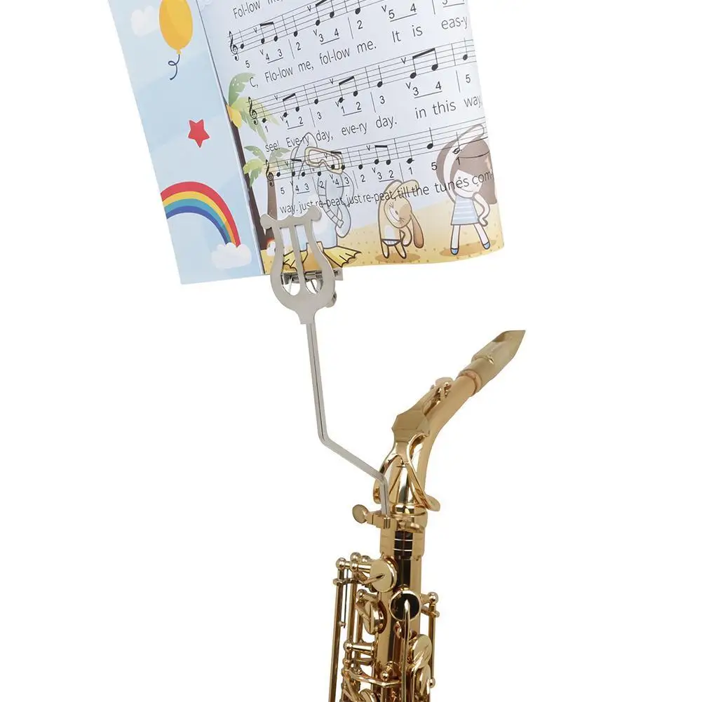 

Portable Trumpet Lyre Music Holder Clarinet Lyre Sheet Music Clamp Stand Musical Instrument Accessories