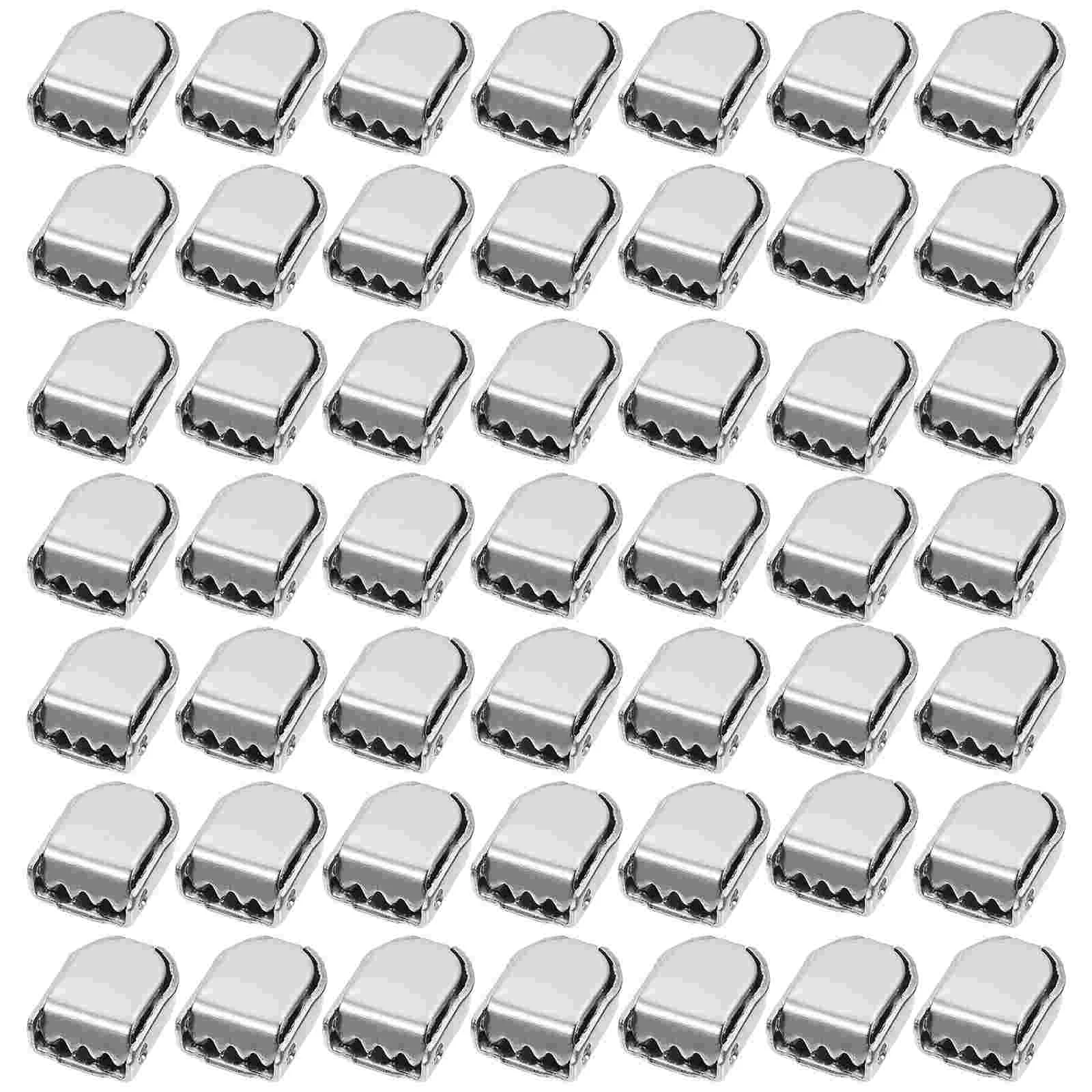 100 Pcs Shoelace Buckle Women's Sneakers Lock Buckles Shoes Accessories Metal Clips Running Copper Alloy Premium Child Tail