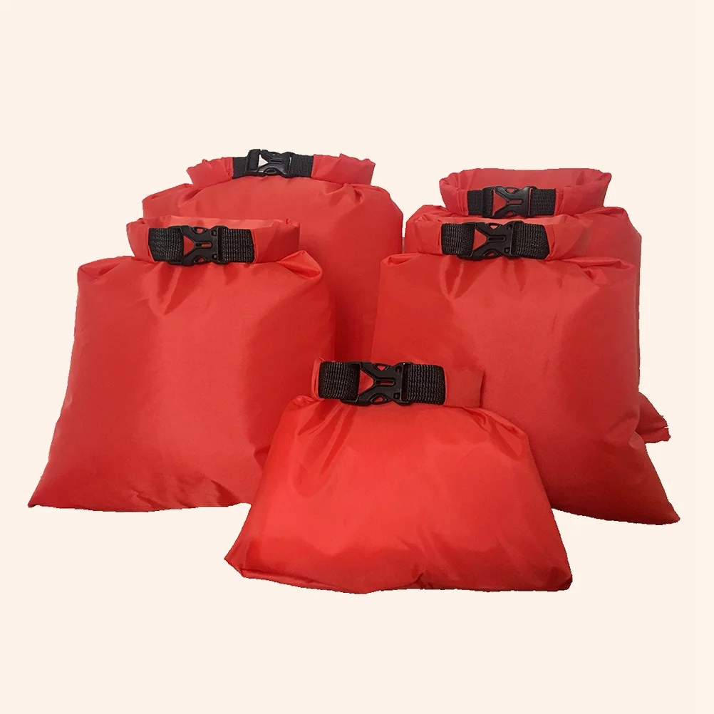 5Pcs Drifting Waterproof Bag Set Waterproof Dry Bags for Outdoor Activities Kayak Camping Rafting Boat Travel Storage Pouch S M