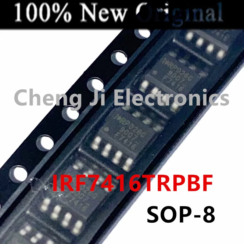 10ชิ้น/ล็อต IRF7416TRPBF IRF7416PBF F7416 SOIC-8ใหม่ต้นฉบับ P-Channel Mosfet ทรานซิสเตอร์ IRF7410TRPBF F7410 IRF7410PBF