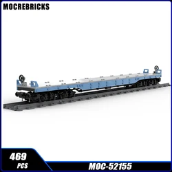 Urban Transportation Series Large Flatcar MOC-52155 Building Blocks Model Technology Puzzle Bricks Assembly Toy Kid Xmas Gifts