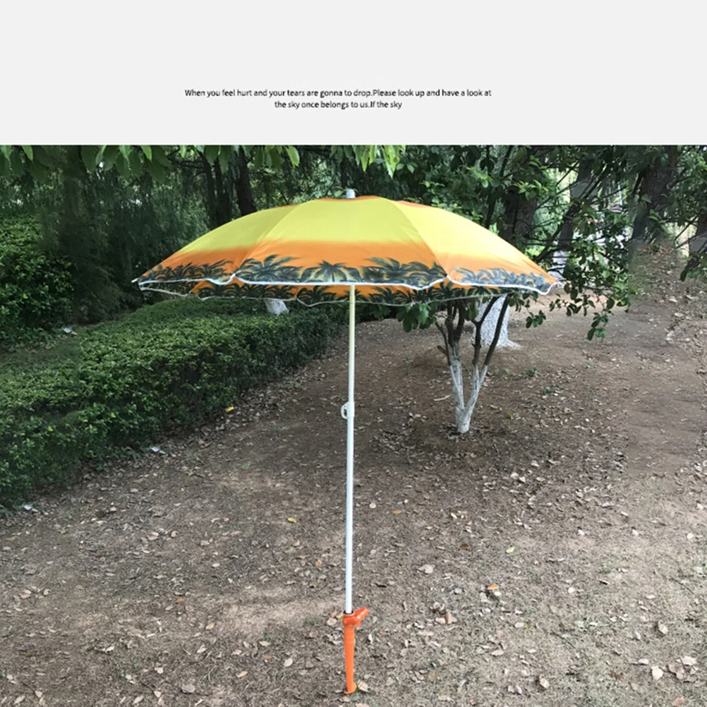 Sombrilla de playa ajustable, ancla de tierra de arena, soporte elástico para sombrilla, soporte para caña de pescar, sol, playa, jardín, Patio
