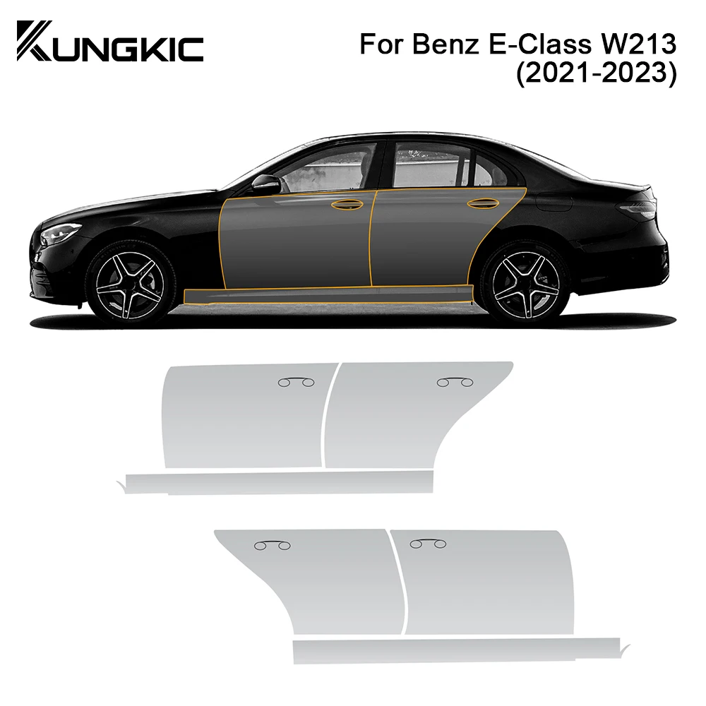 

Tpu Anti-Scratch Car Doors Invisible Transparent Trim Sticker for Mercedes Benz E Class W213 2021 2022 2023 Original Accessories