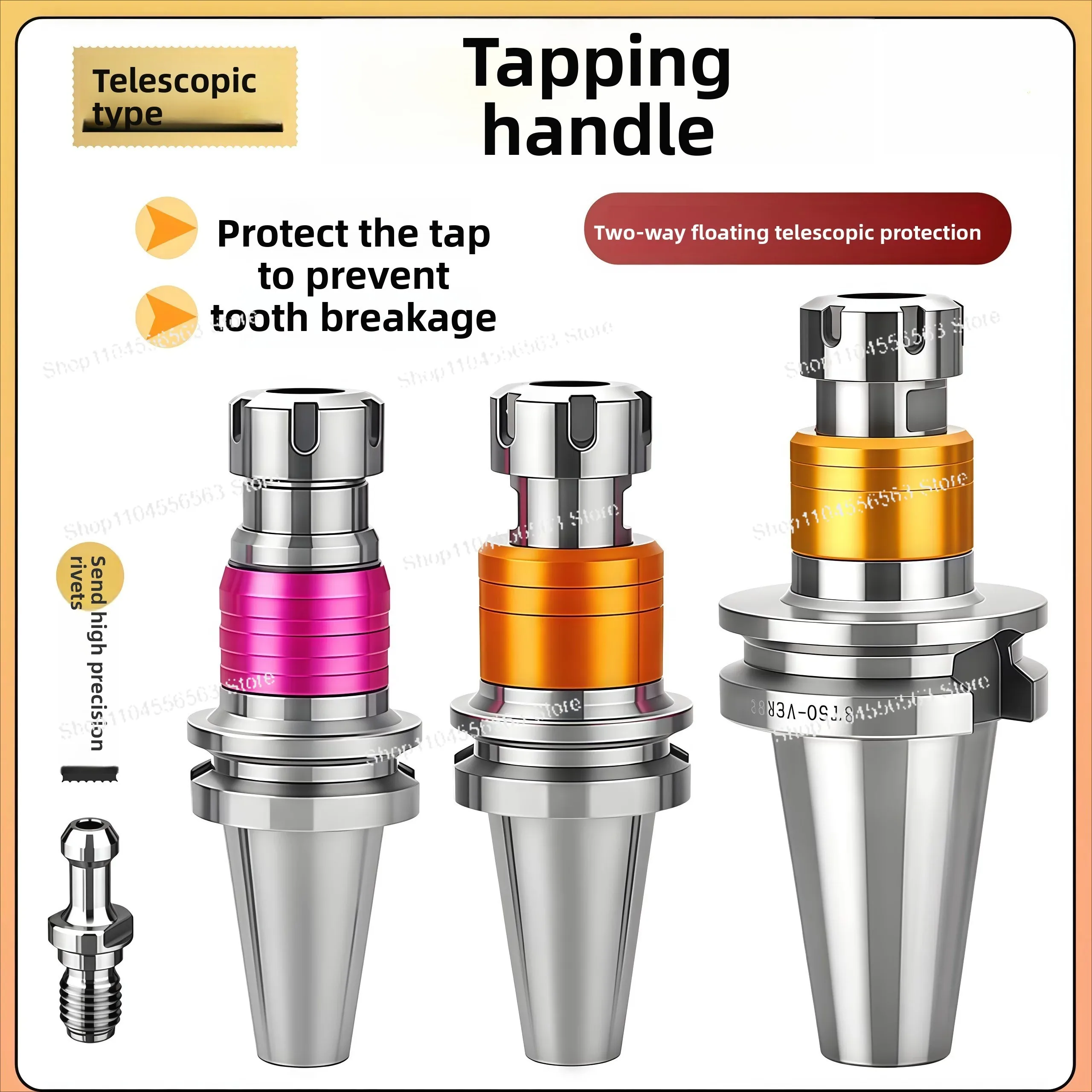 

BT30/BT40/BT50 Tapping Tapping Holder Bidirectional Retractable 6mm Floating TER