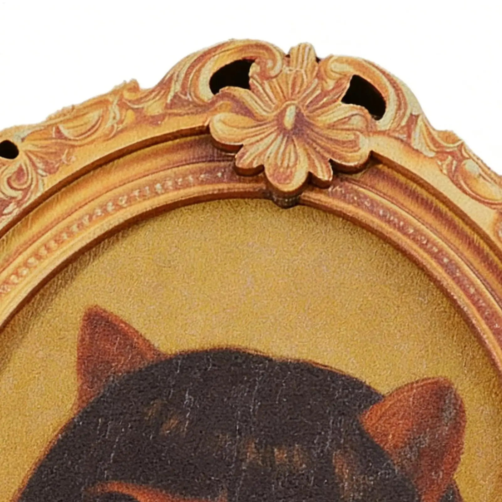 Refrigerator Magnets Vintage Wooden Cat-Theme Home Magnetic Decoration Picture Frames Magnetic For Fridge For Classroom