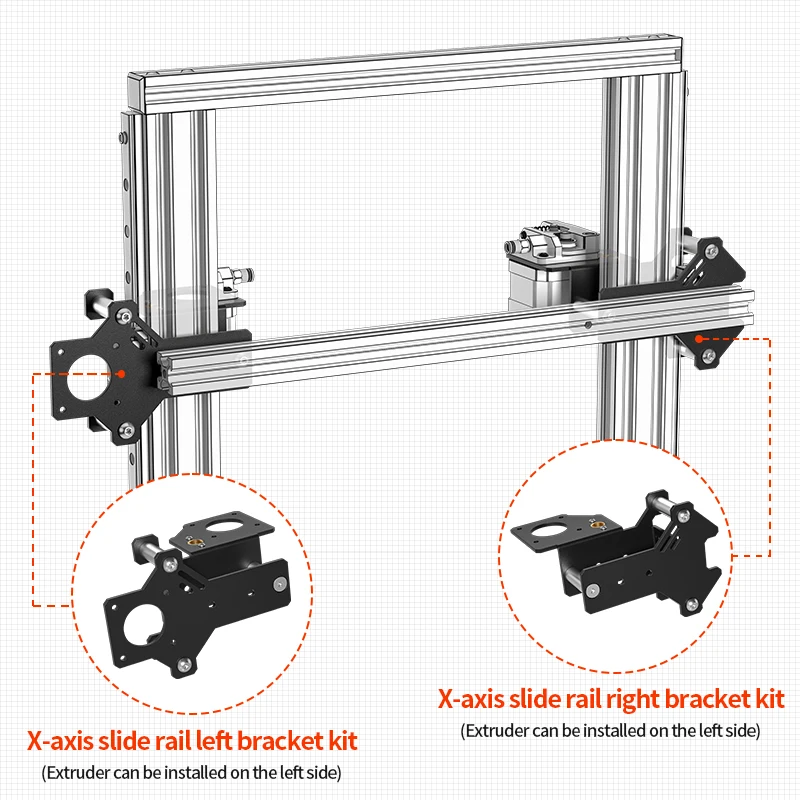 Kit de mise à niveau de rail linéaire pour Creality Ender 3, Ender 3 Pro, Ender 3 V2, accessoires d'imprimante 3D, extrudeuse pour touristes, axe Z