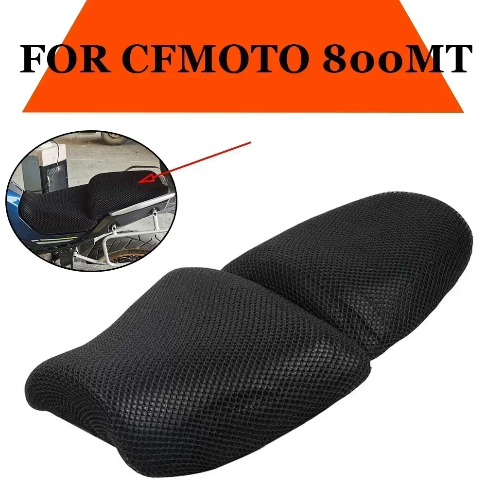 

For CFMOTO 800MT MT800 MT 800 MT 2022 2023 2024 Motorcycle Anti-Slip 3D Mesh Fabric Seat Cover Breathable Waterproof Cushion
