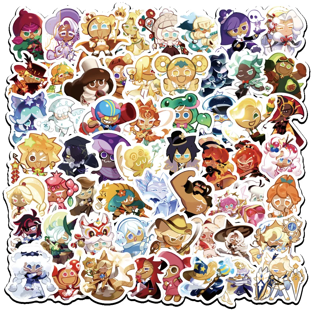 100PCS Biscuit Man Kingdom  Stickers Graffiti Stickers DIY Diary Phone Case Handmade Scrapbook Aesthetic Stickers