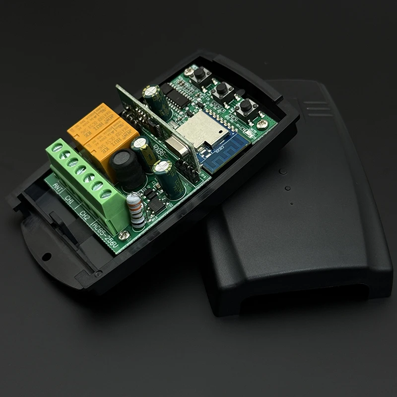 Universal Works With Tuya 433MHz Garage Gate Remote Control Receiver 433.92MHz Fixed Rolling Code Wifi Smart Switch Module Relay