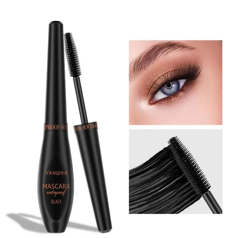 4D Silk Fiber Lashes Mascara Long Lasting Black Mascara Volume And Length Thickening False Smudge-proof Waterproof Mascara